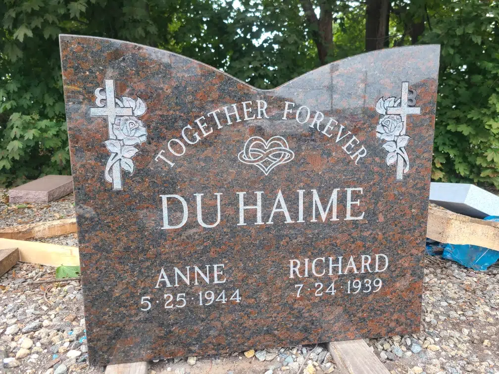 Granite Headstone Design hand-carved by Granite Design Guide in NJ — image 2